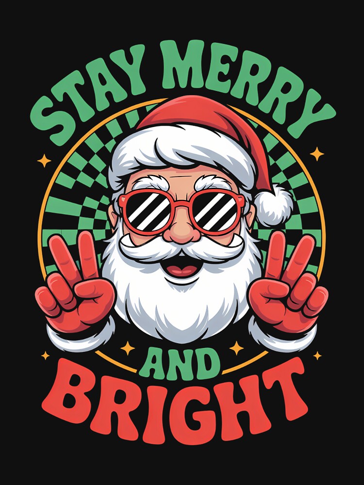 Christmas Santa Peace Xmas by DoorwayThreads