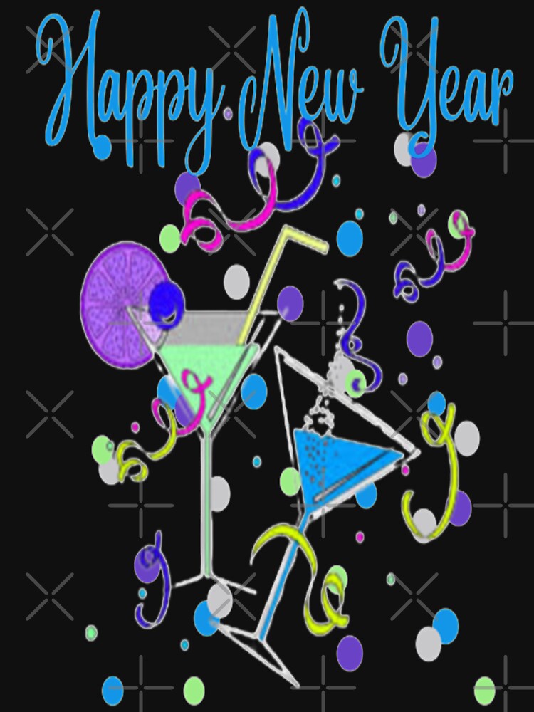 Happy New Year, Glasses,4, Howdy New Year,New Years Celebration, New Years Eve Countdown by Adri Barnard