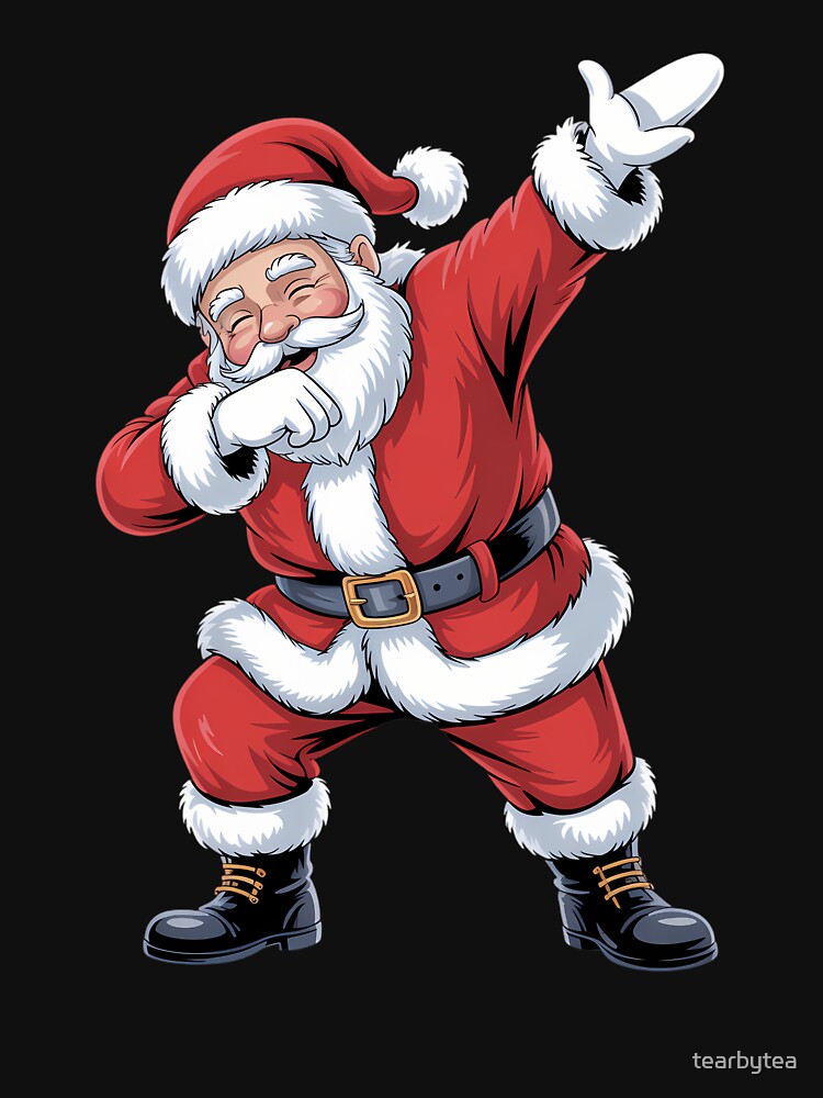 Christmas Santa Funny Xmas Cute by tearbytea