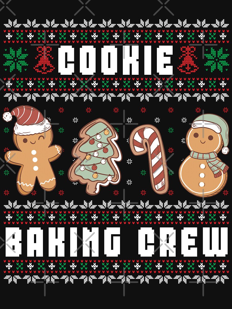 Cookie Baking Crew Funny Gingerbread Family Ugly Christmas by MintedFresh
