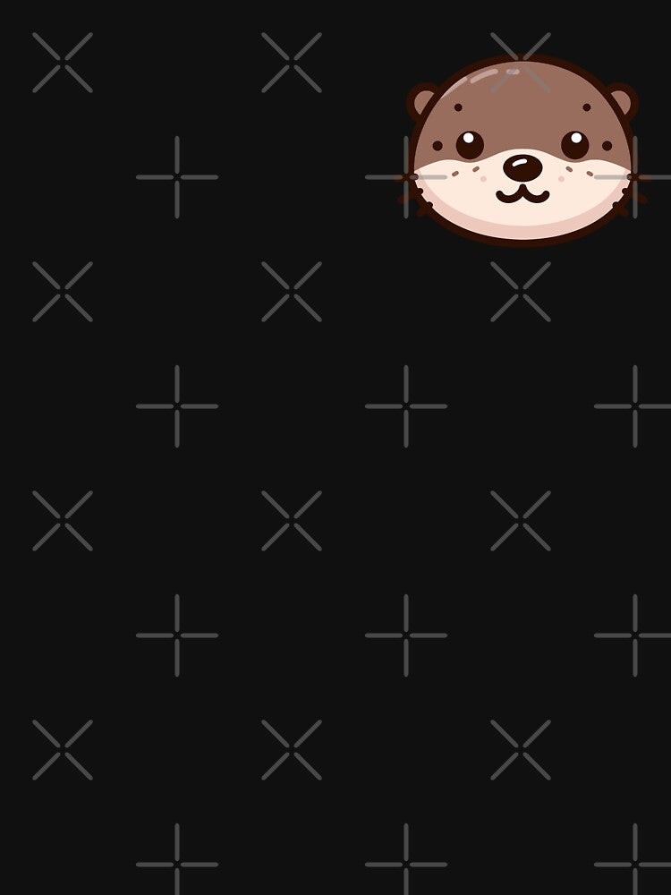Cute Vectoral Otter Face by ArtfulWeave