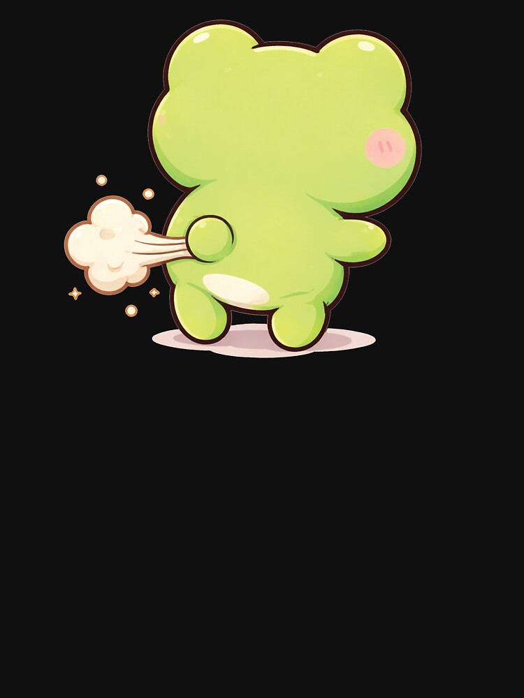 Cute frog farting by franky-and-art