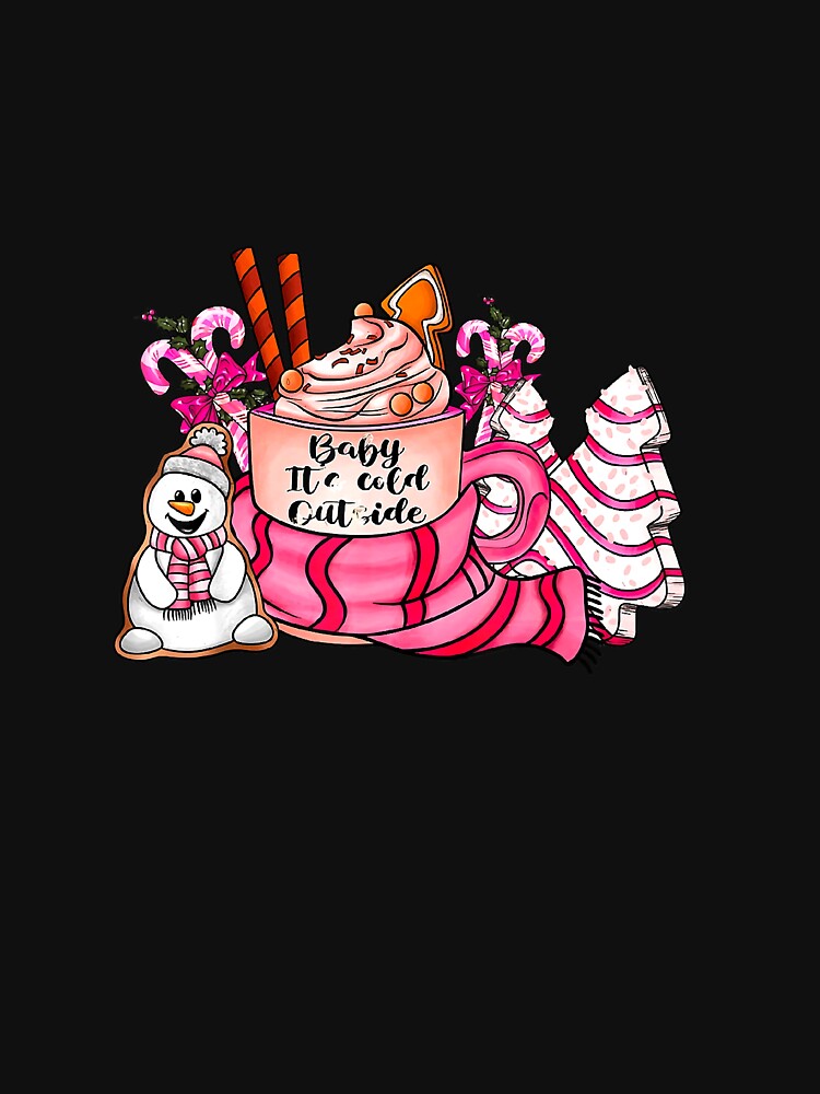Hot Chocolate Christmas Snowman Tree Cake by mainana78