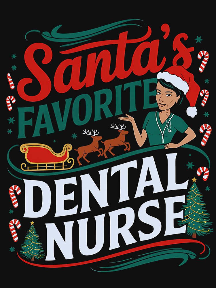 Vintage Santas Nurse Classic Retro Merry Favorite Christmas by Olincristie