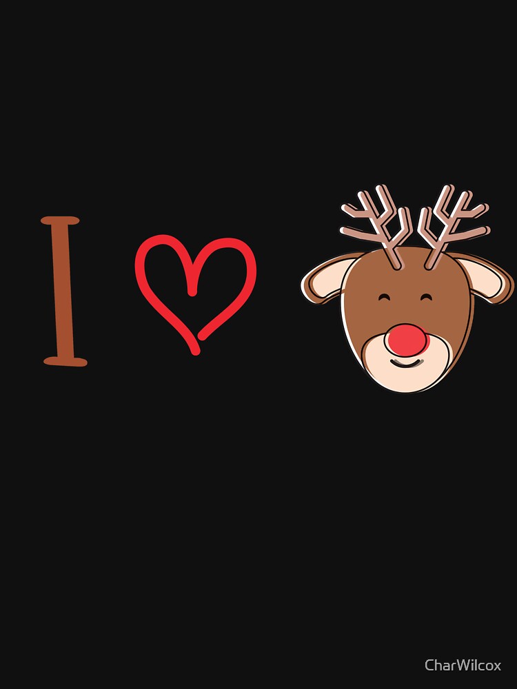 I Heart A Reindeer With A Red Nose by CharWilcox