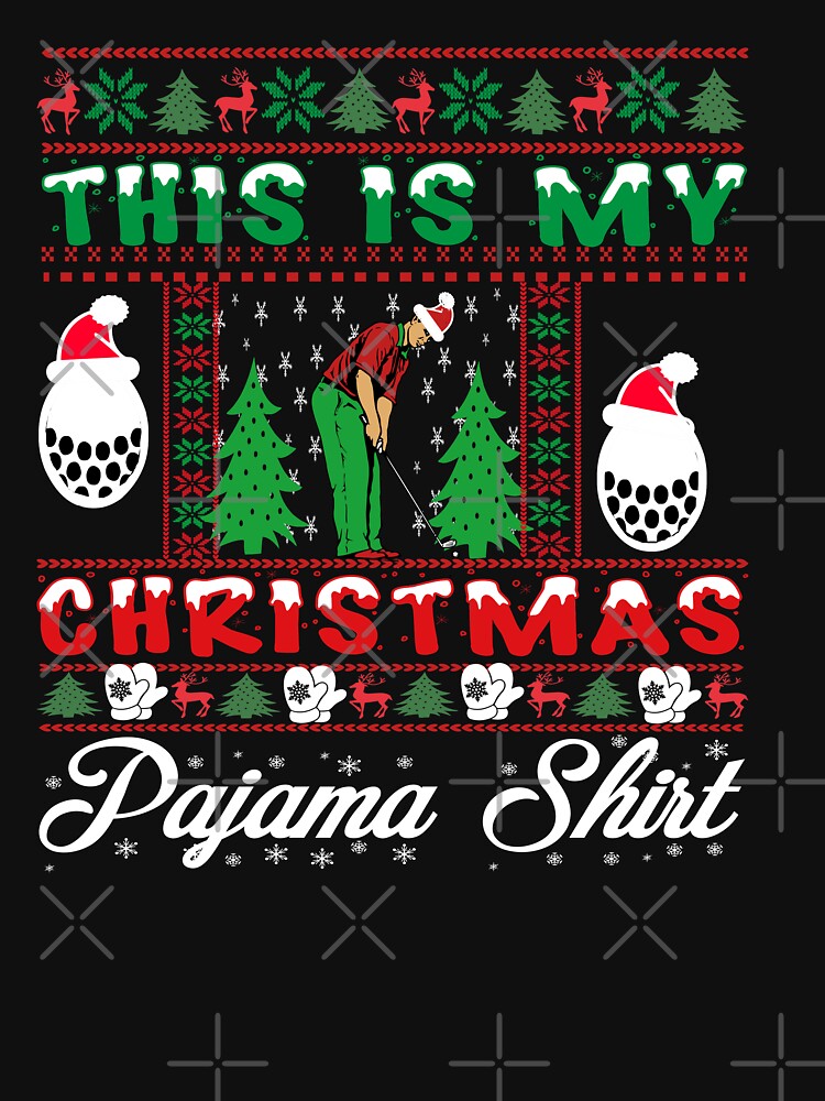 This Is My Christmas Pajama Shirt Golf Lover Funny Christmas by ilias13