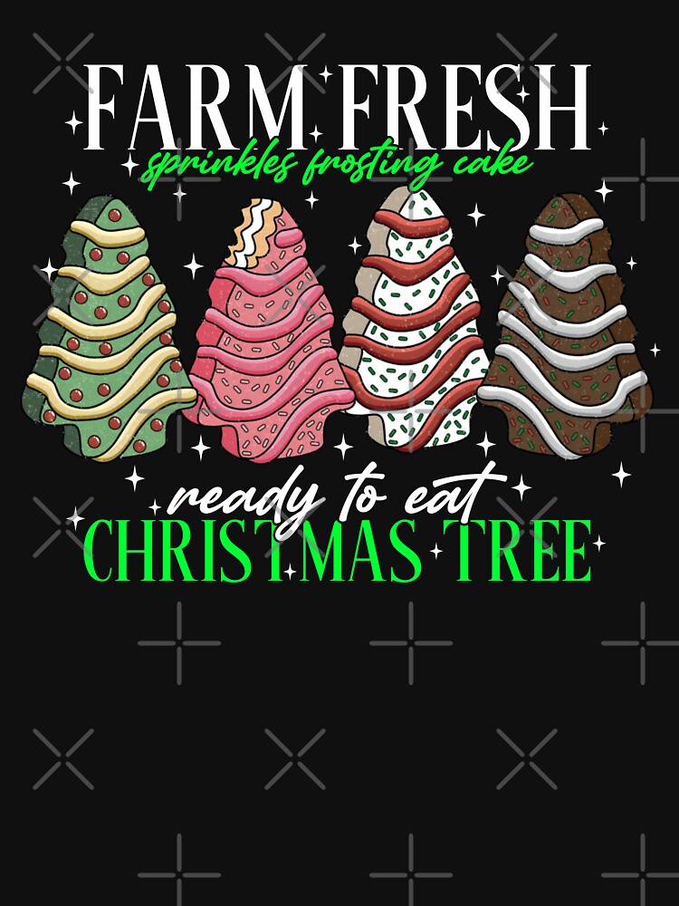 Farm Fresh Christmas Tree Sprinkles Frosting Cake Xmas by Torionrad