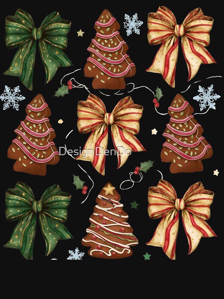 Coquette Christmas Tree Cake, Christmas Bow, Christmas Tree, Retro Holiday, Merry Christmas, Girly Christmas by DesignDenDo ⭐⭐⭐⭐⭐