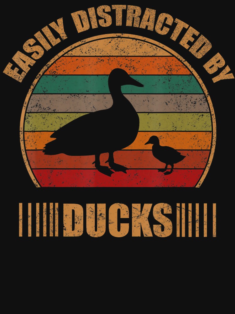 Retro Farmer Duck Lover Easily Distracted by Kogle Ersa