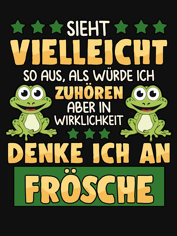 Listening frogs water toads wildlife gift by redshirtz
