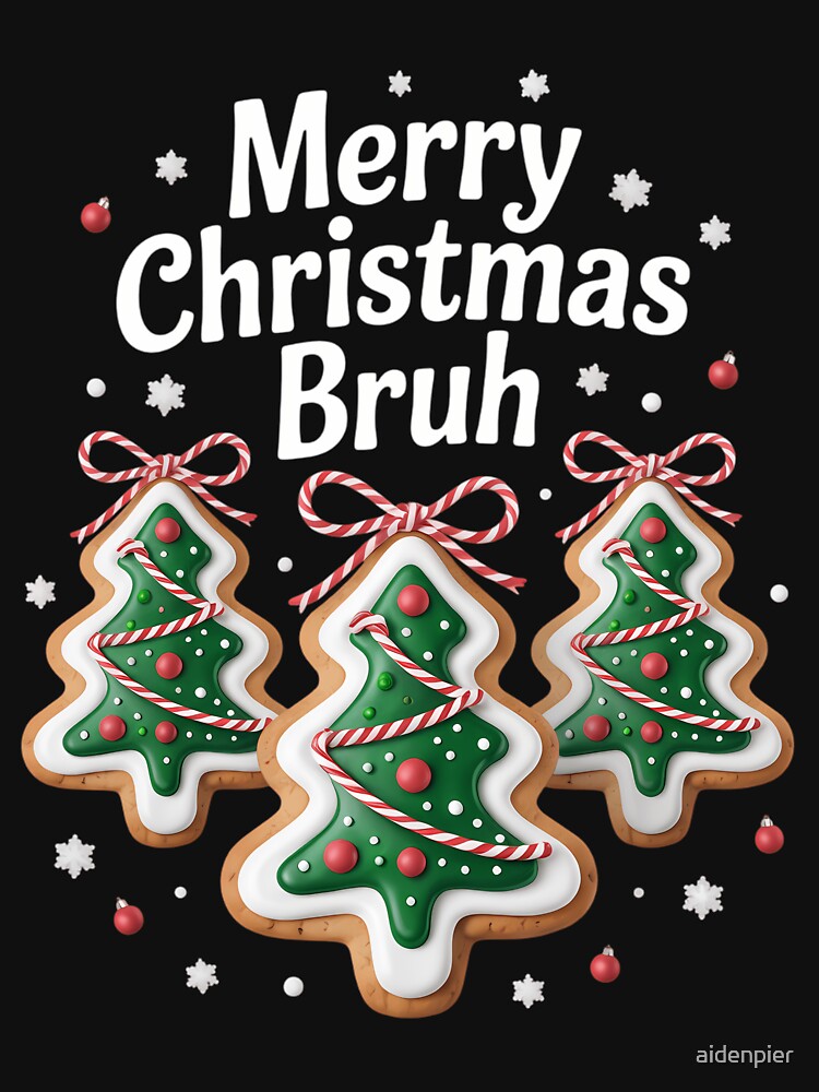 Merry Christmas Bruh Cakes Christmas Tree Cake by aidenpier