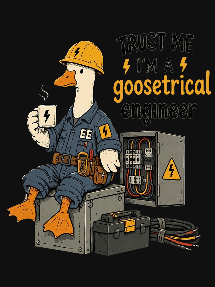 Electrical Engineer Goose Funny Engineering Student by BeckhamI-ngram
