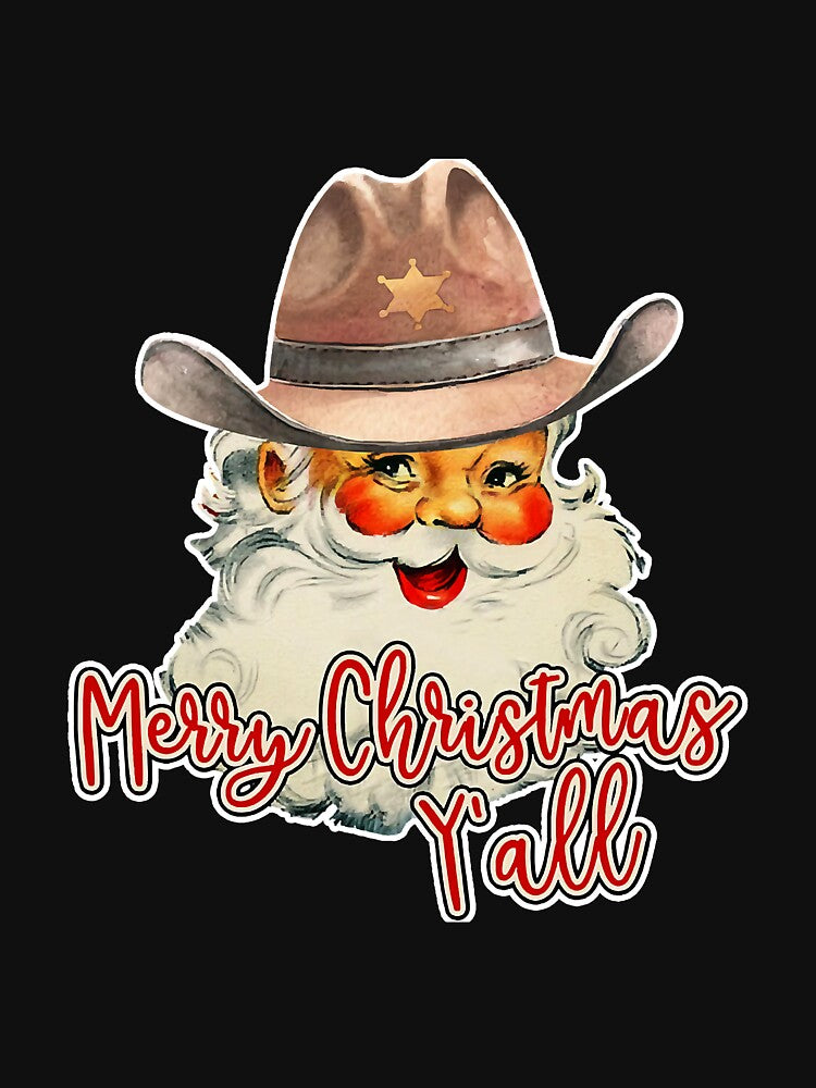 Santa Claus Merry Christmas Yall by YesterDayCheck