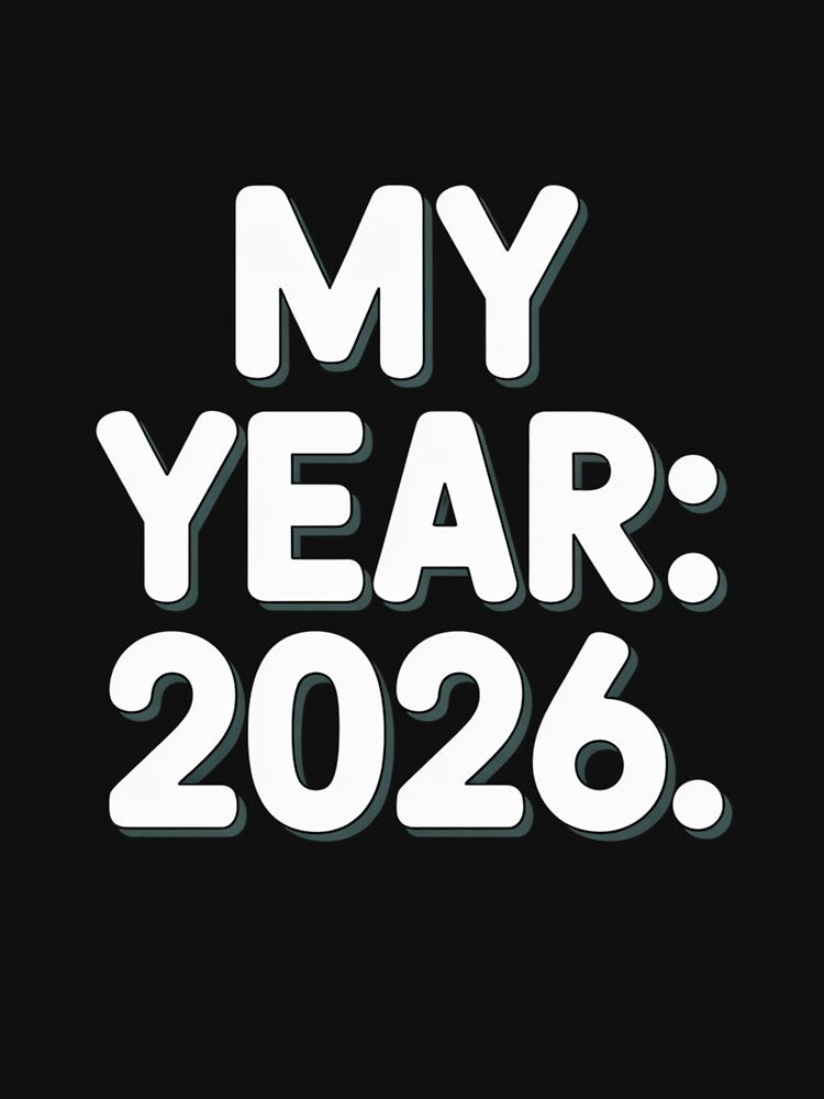 My Year 2026 - Bold 3D Shadow Typography Statement by DarylWelsh2024