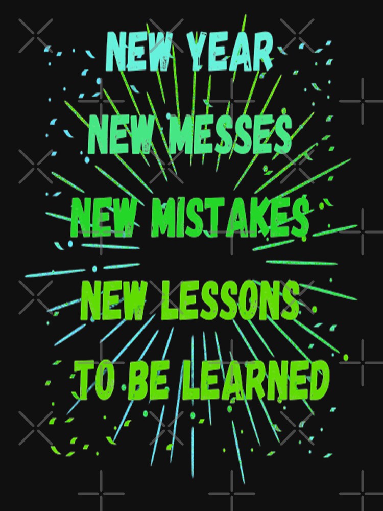 New Year New Lessons to be Learned Lettering Design,3, Howdy New Year, New Years Celebration, New Years Eve Countdown by Adri Barnard