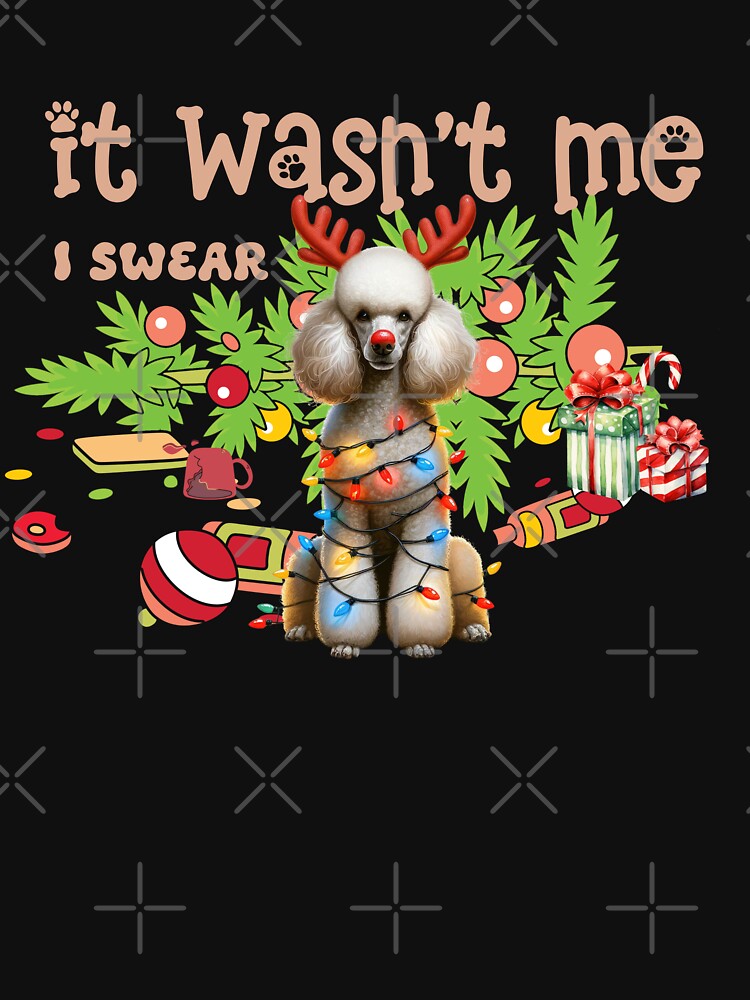 "Mischievous Poodle : 'It Wasn't Me, I Swear!' Christmas Chaos" by Xhevahir