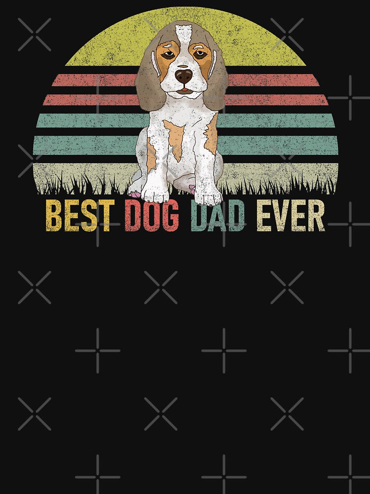 Vintage Best Beagle Dog Dad Ever Father's Day Gift by Shariss