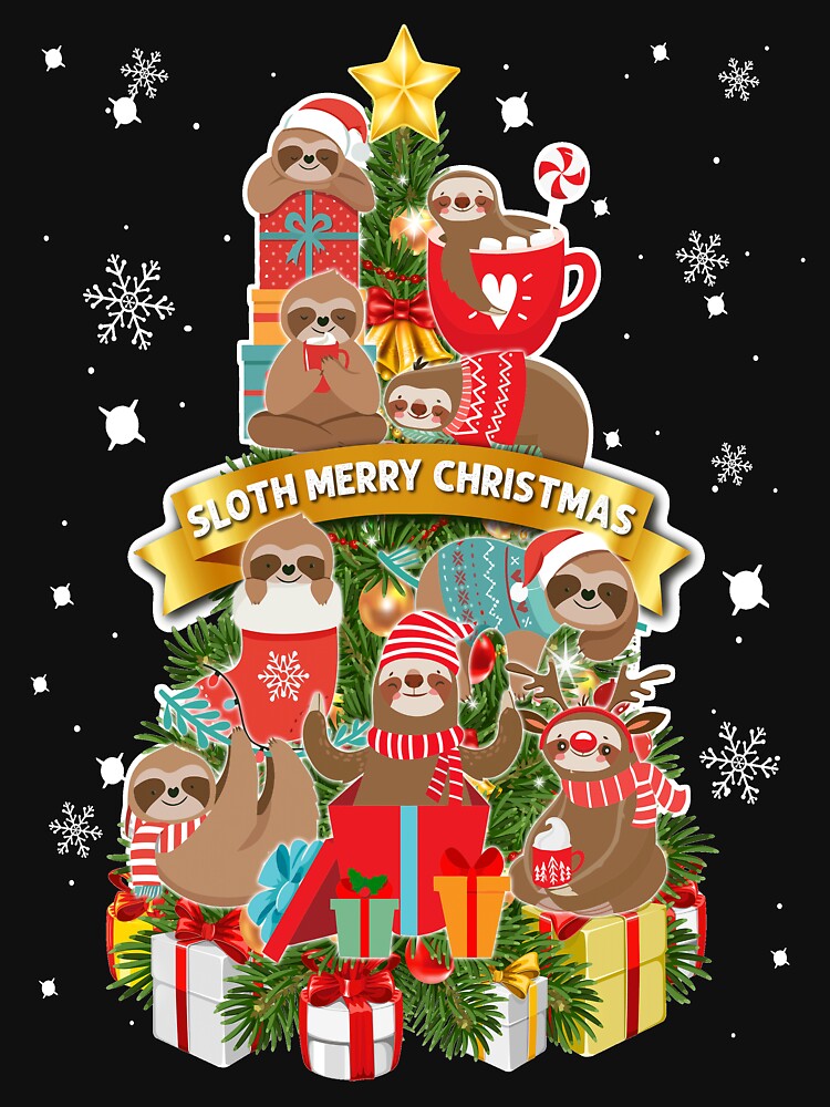 Sloth-Christmas-Tree-Xmas-Lover by JohnCenass