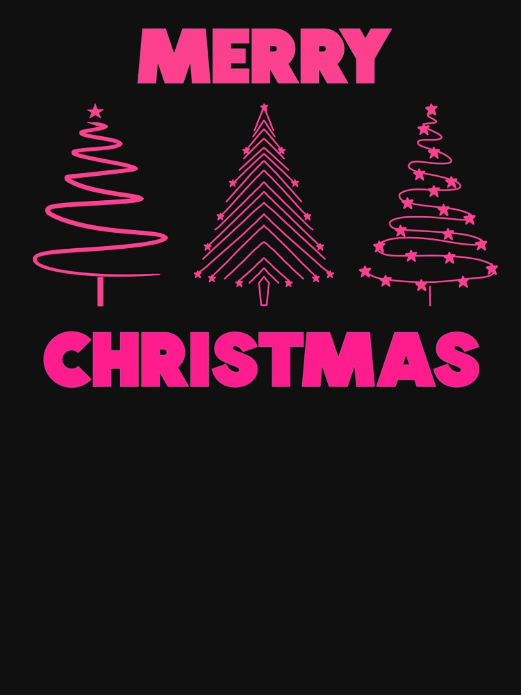 Pink Merry Christmas Trees by wonderweird