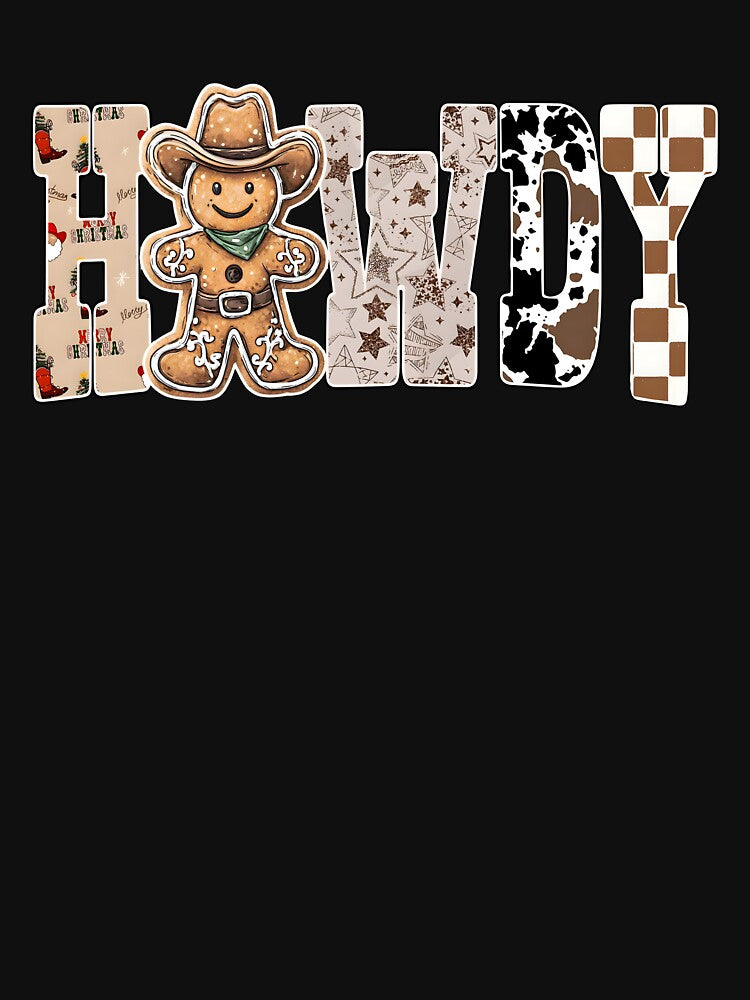 Howdy Christmas Western Gingerbread Cowboy by sapnaela