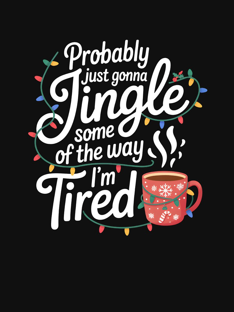 Funny Christmas Tired Coffee Lover Women Men by clothesy7