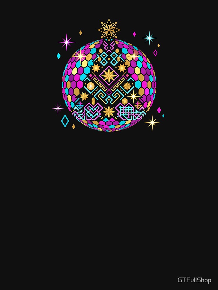 Colorful Celtic Knot Christmas Ornament Bauble by GTFullShop