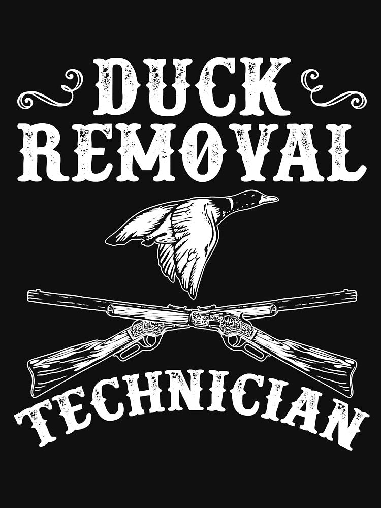 Duck Removal Technician Funny Hunting Duck by vincentalan