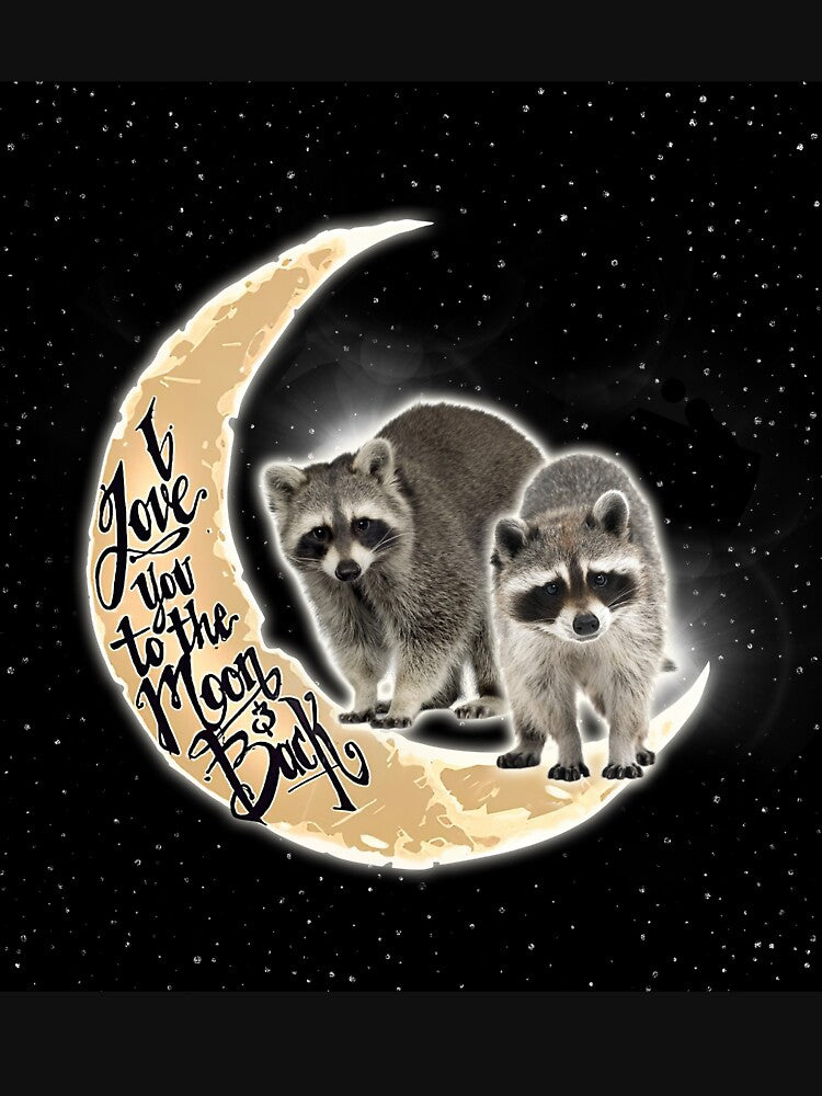Love Raccoons To The Moon by AletacStore