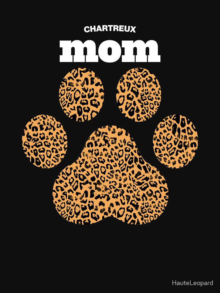 Haute Leopard Chartreux Mom Cat Paw With Rich Leopard Print by HauteLeopard