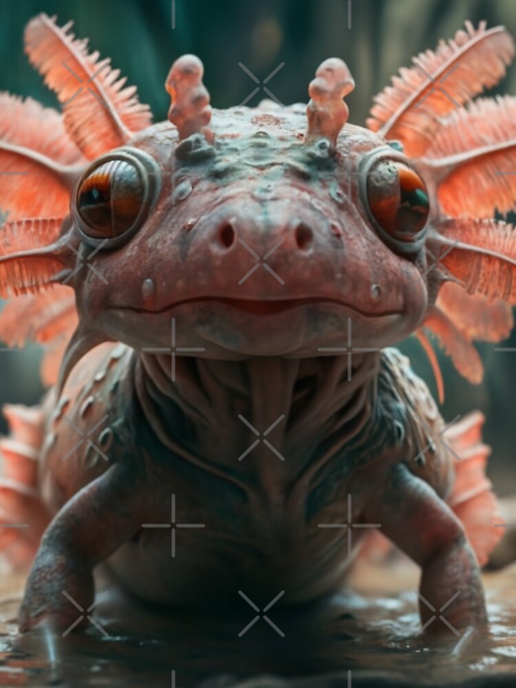 "Axolotl dinosaur": cute cyberpunk Axolotl meme by Obinne