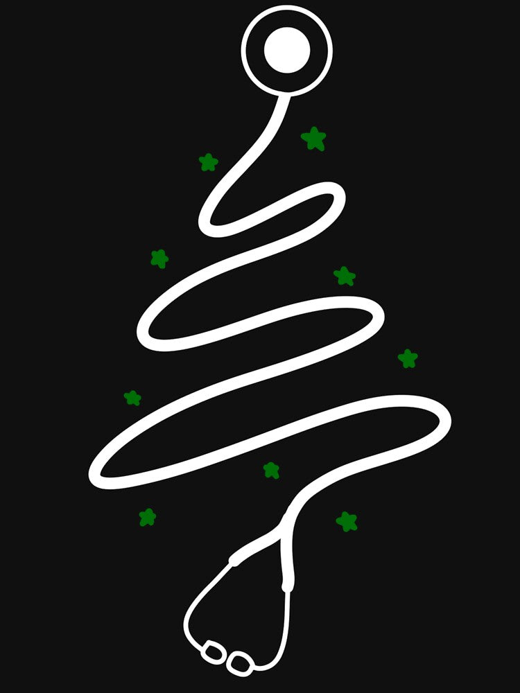 Scribble stethoscope tree (white) by RandiMullins
