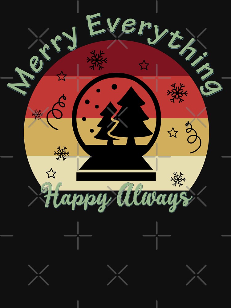 Merry Everything and Happy Always - Retro Christmas Merry Everything by Alice-Elgawi