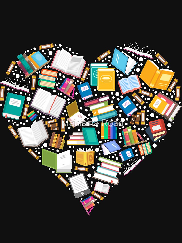 Reading With Heart Books Art Jersey by Manisma Road