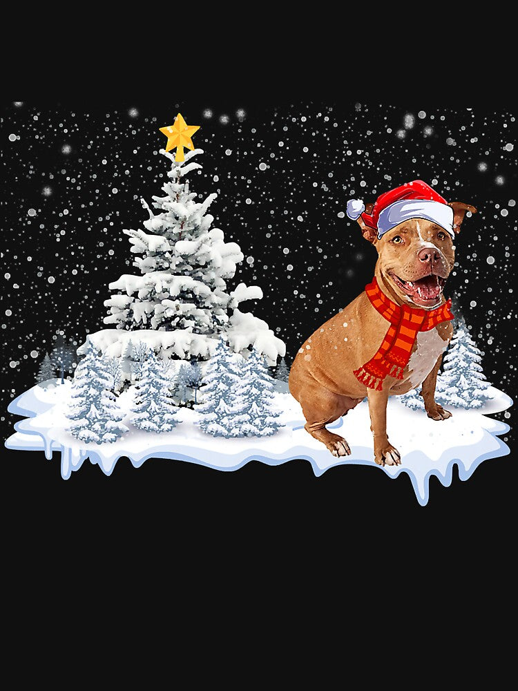 Santa Pit Bull Christmas Tree Santa by frank3826