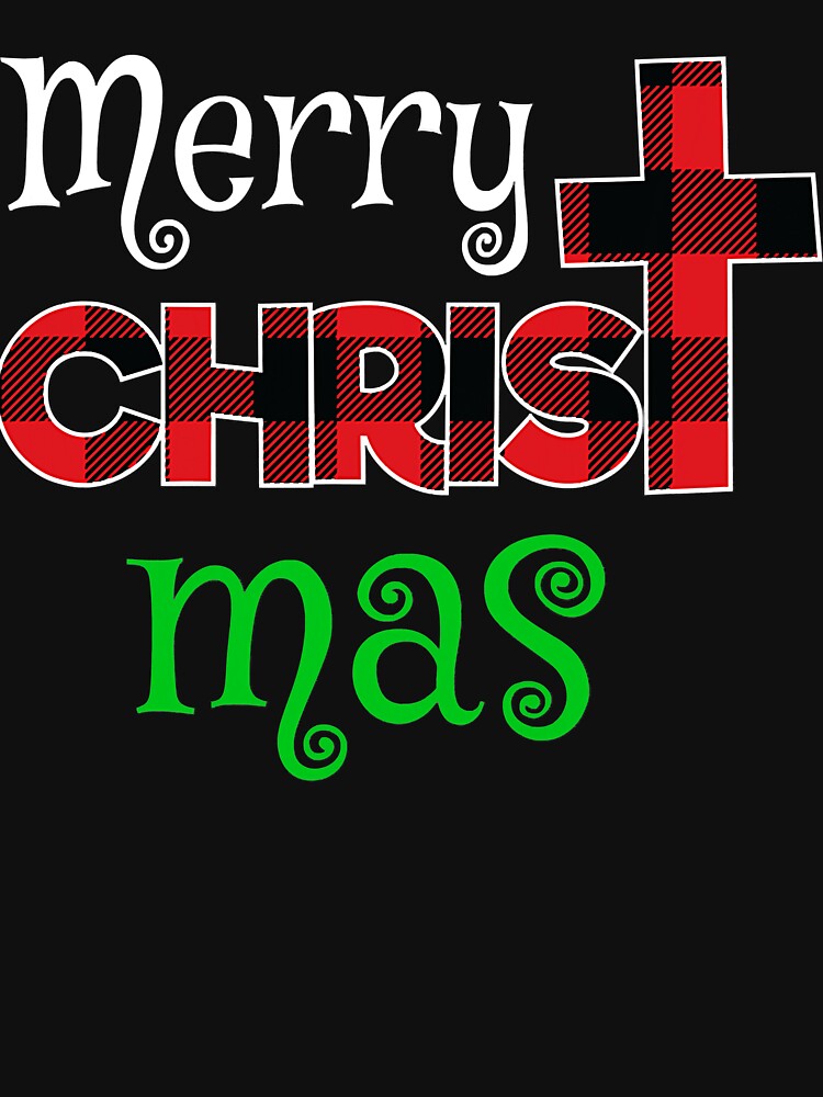 Merry Christmas Christians s Buffalo Plaid Pajamas by eldarocamoramm