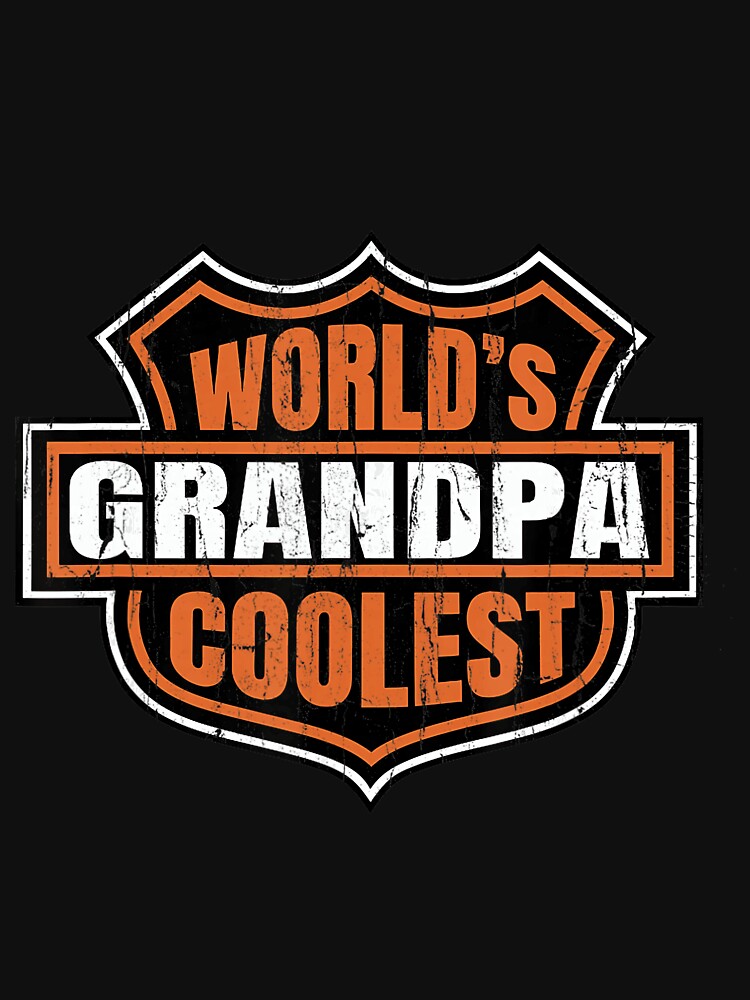 World's Coolest Grandpa Motorcycle Badge Design by Cody Hernandez