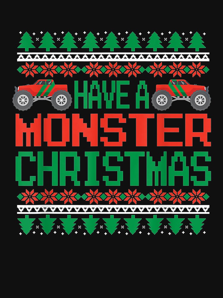 Festive Have A Monster Truck Christmas Holiday Greeting by sariyahharry