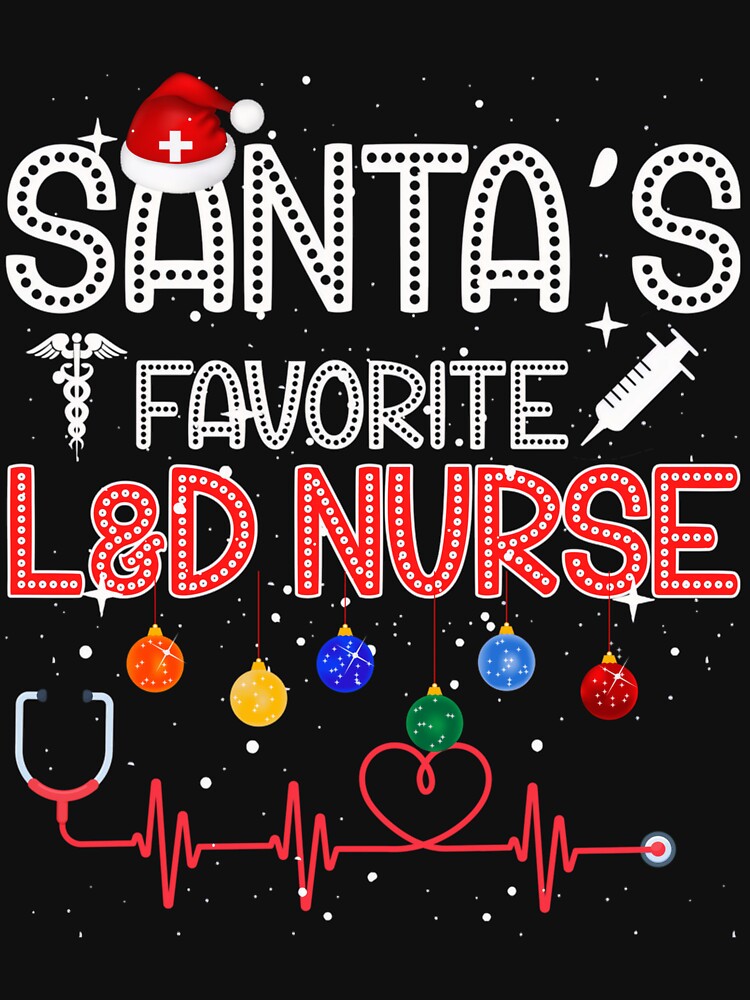 Classic Nurse Favorite Merry Retro Christmas Santas Vintage by Olincristie