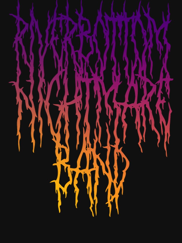 Riverbottom Nightmare Band Metal Logo by FlowerShirtShop