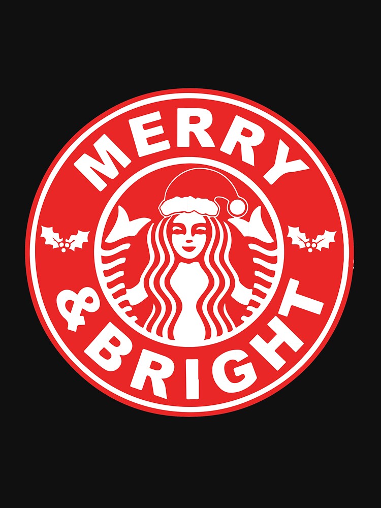 Merry and Bright, Christmas, Christmas Coffee, Christmas Cute by DeboraSPena