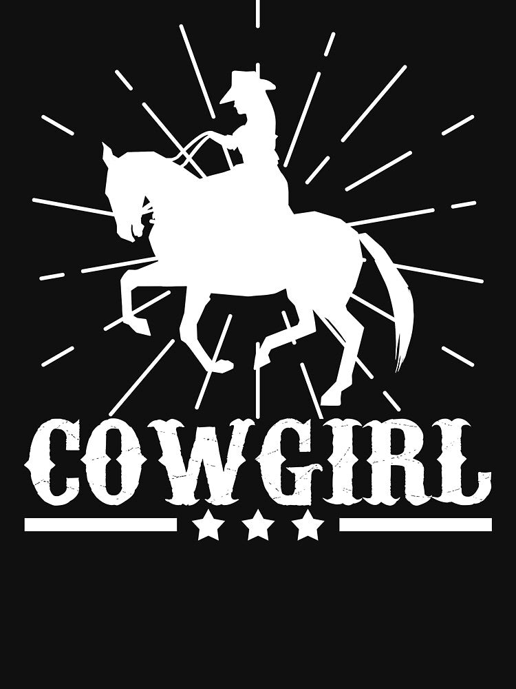 White cowgirl horse riding by redshirtz