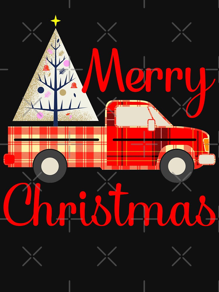 Merry Christmas Buffalo Truck, White Tree by ACC
