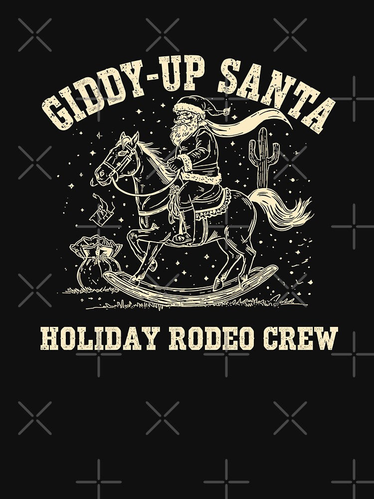 Giddy-Up Santa Holiday Rodeo Crew Western Christmas by JessArty ⭐⭐⭐⭐⭐
