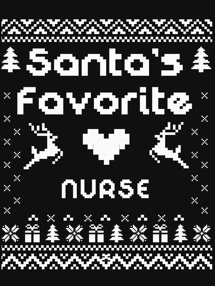 Nurse Classic Favorite Vintage Christmas Retro Santas Merry by Olincristie
