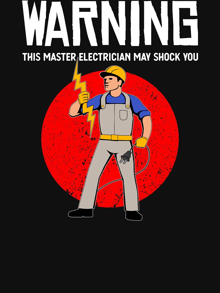 Funny Warning Master Electrician Shock Electrical Work product by jakehughes2015