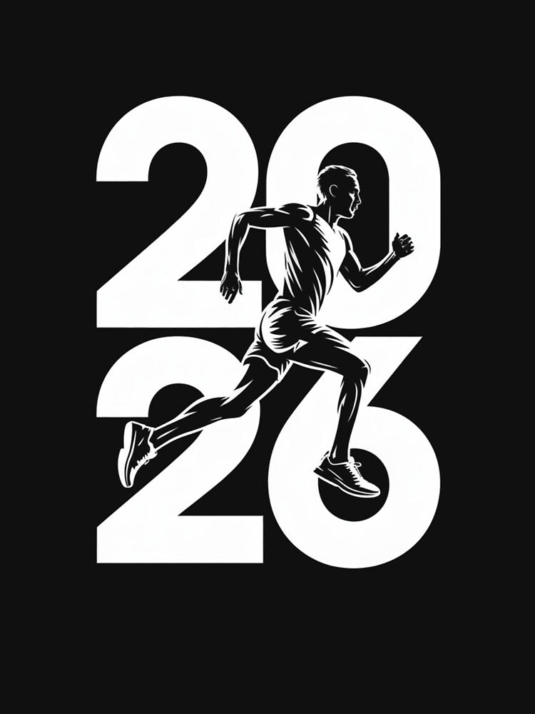 2026 Performance & Hustle: Bold New Year Motivation Graphic by DarylWelsh2024
