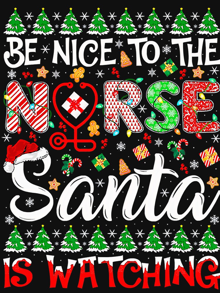 Watching The Vintage Santa Nurse Classic Nurse Nice Christmas To is Be Retro by FrankyTepper