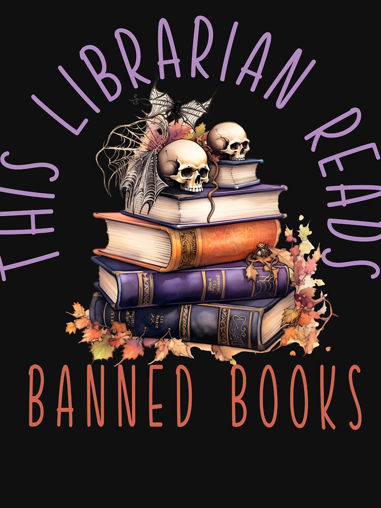 Halloween Librarian Read Banned Books Spooky October Halloween Librarian Costume by ShoniwDesigns