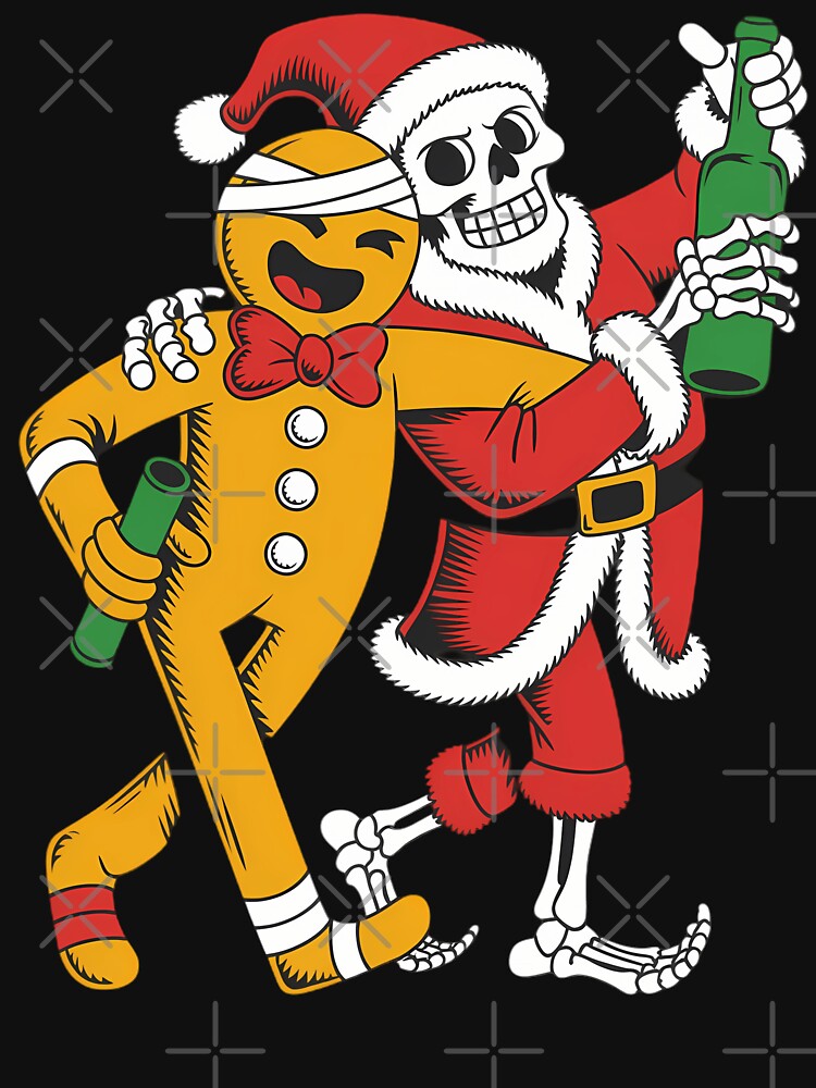 Skeleton Gingerbread Christmas Pajama Cool X-Mas Holiday by August4Laughs25