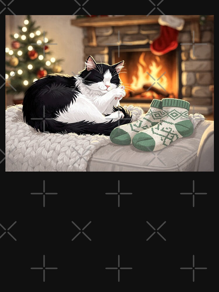 A Warm Winter Nap with Stockings and Soft Lights by Anvc-Art